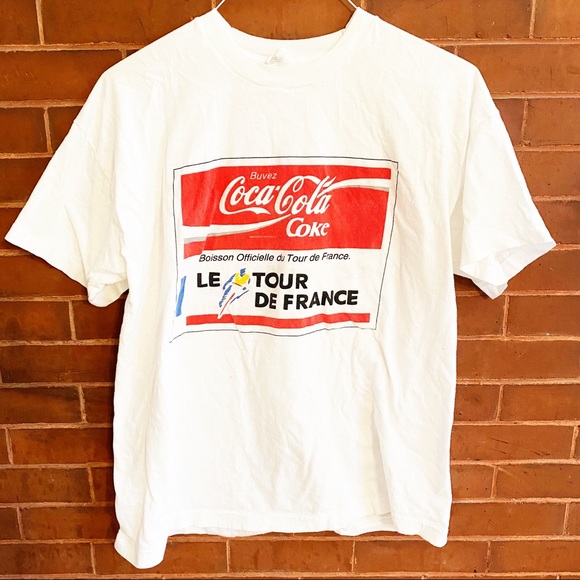 Vintage Tops - VINTAGE 💥 Coca Cola Graphic Tee - Tour De France